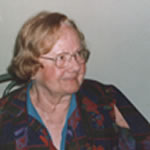 Η Ντενίζ Λεγκρί σε ηλικία 90 ετών, το 2000