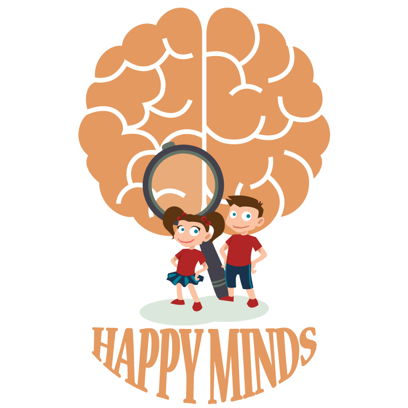 Λογότυπο HAPPY MINDS ► Ψυχοπαιδαγωγικά Κέντρα στον Χολαργό και τη Σαρωνίδα.